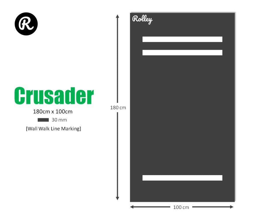 Crusader – Ultra-Thick Mobility & Exercise Mat with Wall Walk Lines
