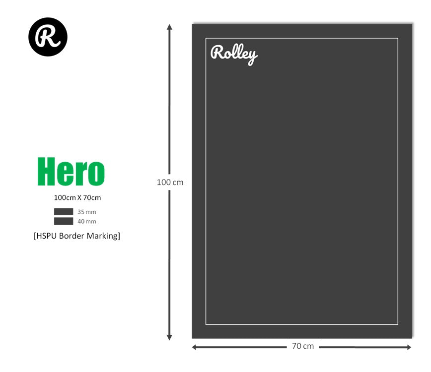 Hero – Drop Pad & Utility Mat with HSPU Border (Single)